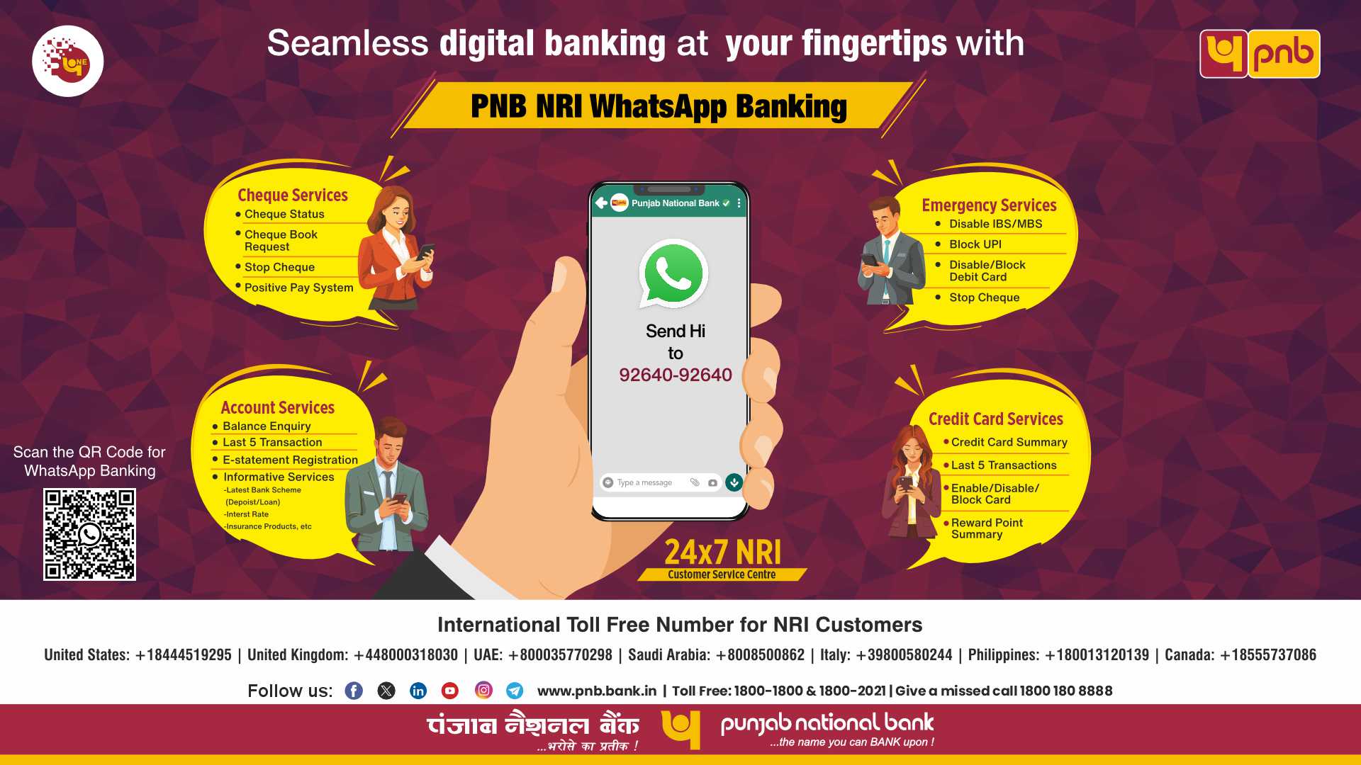 PNB NRI WhatsApp Banking